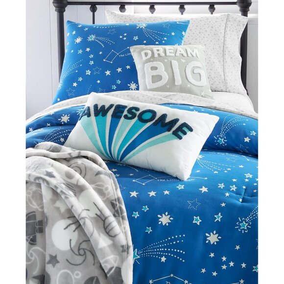 NWT Charter Club Boys Starry Sky 2-Piece Comforter Set Blue Multi Twin / Twin XL - Picture 3 of 10